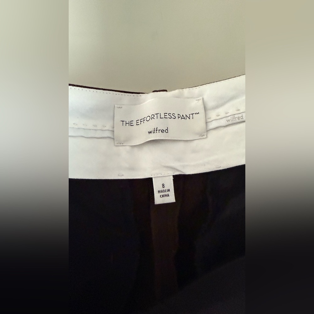 Aritzia Wilfred Rich Brown Women's Trousers Size 8 - Picture 7 of 9